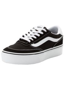 Sneaker Vans "Brooklyn LS Platform", Damen, Gr. 40,5, ba2, suede, canvas schwarz, wei&szlig;, Textil, Schuhe Sneaker