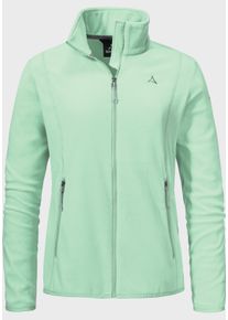 Sch&ouml;ffel Fleecejacke SCH&Ouml;FFEL "Fleece Jk Style Ash WMS", Damen, Gr. 40, gr&uuml;n (6205, gr&uuml;n), Oberstoff: 100% Polyester, regular fit, hoch geschlossener Ausschnitt, Jacken Fleecejacke