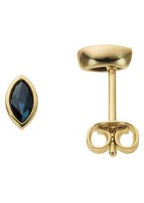 Paar Ohrstecker Firetti "Schmuck Geschenk Gold 333 Ohrschmuck Farbstein Edelstein Saphir", gold (gelbgoldfarben, blau, blau), Ohrringe, Damen, Gelbgold 333, Paar Ohrstecker, mit Saphir