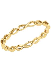 Fingerring Amor "Infinity/Unendlichkeitsschleife" Gr. 52, gold (gelbgoldfarben), Fingerringe, Damen, 52, Gelbgold 375, 1,5mm, Fingerring