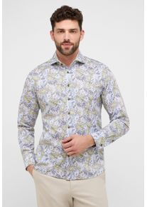 Langarmhemd Eterna "MODERN FIT", Damen, Gr. 44, Normalgr&ouml;&szlig;en, gr&uuml;n, Twill, 100% Baumwolle, tailliert, Manschette, Hemden Langarmhemd, EASY IRON (b&uuml;gelleicht)