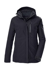 Funktionsjacke Killtec "KOW 225 WMN JCKT", Damen, Gr. 46, schwarz, Obermaterial: 100% Polyester;Futter: 100% Polyester;F&uuml;llung: 100% Polyester, Jacken Funktionsjacke, Atmungsaktive, wind- und wasserdichte Damenjacke, abnehmbare Kapuze