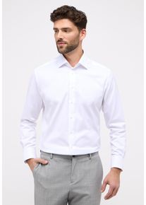 Langarmhemd Eterna "MODERN FIT", Damen, Gr. 44, Normalgr&ouml;&szlig;en, wei&szlig;, Twill, 100% Baumwolle, tailliert, Manschette, Hemden Langarmhemd, NON IRON (b&uuml;gelfrei)