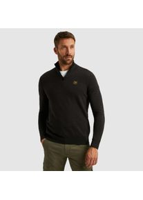 PME-Legend Troyer PME LEGEND, Herren, Gr. 5XL, schwarz, Strick, Obermaterial: 100% Baumwolle, unifarben, regular fit h&uuml;ftbedeckend, Rundhals, Flachstrickb&uuml;ndchen, Pullover Troyer, mit Struktur-Muster und Logo-Badge