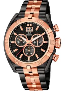 Chronograph Jaguar "Special Edition", rosa (schwarz, ros&eacute;goldfarben), Armbanduhren, Herren, Chronograph, Armbanduhr, Quarzuhr, Herrenuhr, Saphirglas, Stoppfunktion, Swiss Made