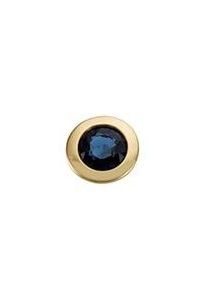 Single-Ohrstecker Firetti "Schmuck Geschenk Gold 333 Ohrschmuck einzeln Single", bunt (gelbgoldfarben, royalblau, dunkelblau), Ohrringe, Damen, 4,3mm, Gelbgold 333, Single-Ohrstecker, mit Saphir