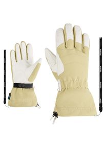 Strickhandschuhe Ziener "KILATANA-Z AS AW glove", Damen, Gr. 7, sage leaf, Materialmix, Handschuhe Strickhandschuhe