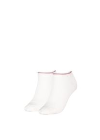 Sneakersocken Tommy Hilfiger "TH WOMEN SNEAKER 2P SHINE", Damen, Gr. 35-38, wei&szlig;, Materialmix, unifarben, Socken Sneakersocken, mit feuchtigkeitsableitender Technologie