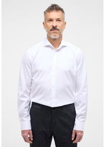 Langarmhemd Eterna "SLIM FIT", Damen, Gr. 45, Normalgr&ouml;&szlig;en, wei&szlig;, Twill, 100% Baumwolle, schmal, Manschette, Hemden Langarmhemd, NON IRON (b&uuml;gelfrei), Topseller