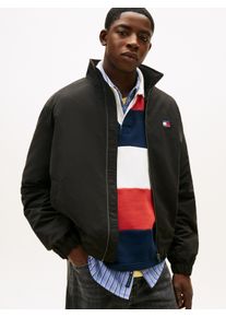 Blouson Tommy Jeans "TJM ESSENTIAL", Damen, Gr. S, schwarz, Web, Obermaterial: 100% Polyester, normal, elastischer Bund, Jacken Blouson