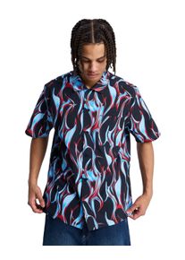 Kurzarmhemd DC Shoes "Full On Resort", Herren, Gr. XXL, US-Gr&ouml;&szlig;en, liquid fuego schwarz, Obermaterial: 87% Microfaser, 13% Polyamid;, Hemden Kurzarmhemd