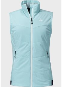 Sch&ouml;ffel Funktionsweste SCH&Ouml;FFEL "Ins. Vest Skorpa L", Damen, Gr. 40, blau (8025, blau), Oberstoff : 90% Polyester 10% Elasthan (Coating: Polyurethan) Futter : 100% Nylon Wattierung : 100% Polyester, ohne Ausschnitt, Westen Funktionsweste