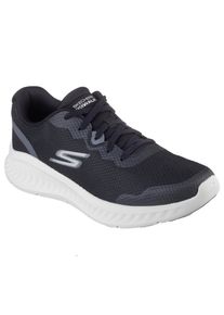 Sneaker Skechers "GO WALK NOW-VILIGENT", Herren, Gr. 45, schwarz, Textil, Schuhe Sneaker, Schn&uuml;rschuh, Halbschuh, Freizeitsneaker mit verst&auml;rkter Kappe
