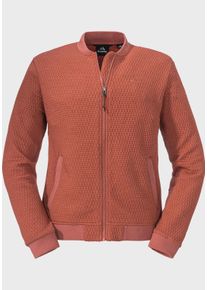 Sch&ouml;ffel Fleecejacke SCH&Ouml;FFEL "Fleece Jacket Genua L", Damen, Gr. 46, rot (2635, rot), Oberstoff : 89% Polyester 10% Lyocell 1% Elasthan, relaxed fit, hoch geschlossener Ausschnitt, Jacken Fleecejacke