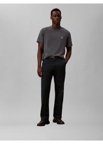 Chinohose Calvin Klein Jeans, Herren, Gr. 30, L&auml;nge 32, nurture navy, Twill, Obermaterial: 97% Baumwolle, 3% Elasthan, unifarben, straight fit lang, Hosen Chinohose, gerade Passform im 90er-Jahre-Look