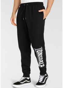 Jogginghose Lonsdale "WOOPERTON", Herren, Gr. S (44/46), N-Gr, schwarz, Obermaterial: 60% Baumwolle, 40% Polyester, Hosen Jogginghose
