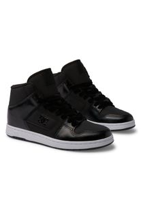 Sneaker DC Shoes "Manteca", Damen, Gr. 5(36), schwarz (schwarz, metallic stencil), Obermaterial:Obermaterial: Leder (Kuh) / Futter: Textil / Au&szlig;ensohle: Gummi;, Schuhe Sneaker