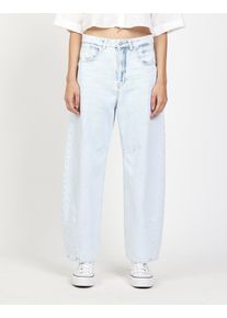 5-Pocket-Jeans Gang "94SARINA", Damen, Gr. 26, N-Gr, strong bleached, Denim/Jeans, Obermaterial: 100% Baumwolle, Ballonform kn&ouml;chelfrei, Jeans 5-Pocket-Jeans, mit Abn&auml;hern an Knie und Saum