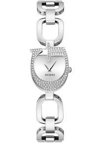 Quarzuhr Guess "GIA", silber (silberfarben), Armbanduhren, Damen, Quarzuhr, Armbanduhr, Damenuhr