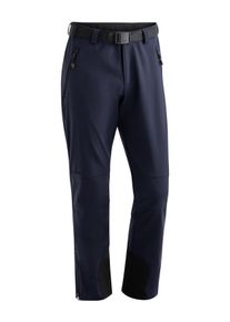Funktionshose Maier Sports "Tech Pants M", Herren, Gr. 46, Normalgr&ouml;&szlig;en, blau (dunkelblau), Vorderseite: 92% Polyester, 8% Elasthan; R&uuml;ckseite: 100% Polyester, Hosen Funktionshose, Warme Softshellhose, winddicht, elastisch