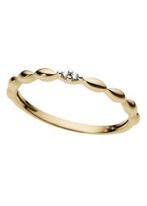 Diamantring Firetti "Schmuck Geschenk Gold 333 Damenring Goldring Diamant" Gr. 16, gold (gelbgoldfarben, wei&szlig;goldfarben), Fingerringe, Damen, 16, 0,02 P2 = erkennbare Einschl&uuml;sse, Diamanten Gelbgold 333, 2mm, Diamanten, Gelbgold 333, Diamantring, mit Brillanten