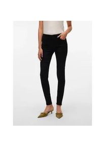 V&eacute;ro Moda Stretch-Jeans VERO MODA "VMSEVEN SHAPE UP", Damen, Gr. L, L&auml;nge 30, schwarz, Denim/Jeans, Obermaterial: 66% Baumwolle, 32% Polyester, 2% Elasthan, unifarben, Jeans