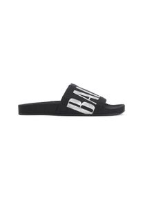 Balenciaga Loafer - Black Slide Sandals With Bold Lettering - Gr. 41 (EU) - in Schwarz - f&uuml;r Damen