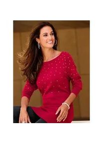 WITT Strickpullover LADY "Pullover", Damen, Gr. 36, rot, 80% Viskose, 20% Polyamid, unifarben, Pullover Strickpullover