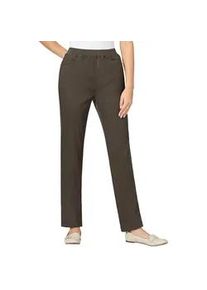 Stretch-Jeans Classic Basics, Damen, Gr. 52, Normalgr&ouml;&szlig;en, gr&uuml;n (khaki), 96% Baumwolle, 4% Elasthan, unifarben, lang, Jeans