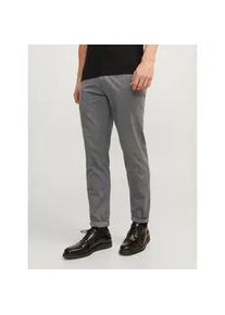 Jack & Jones Chinohose JACK & JONES "JPSTMARCO JJFURY AKM", Herren, Gr. 34, L&auml;nge 36, grau (drizzle), Web, Obermaterial: 98% Baumwolle, 2% Elasthan, unifarben, slim fit normal, Hosen Chinohose