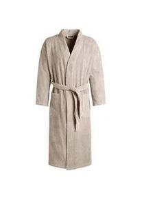 Unisex-Bademantel Egeria "Topas, ideal f&uuml;r Sauna & Spa, Hotelbademantel, Morgenmantel" Gr. XL, grau, L:130cm, Walkfrottee, Hausm&auml;ntel, f&uuml;r Damen & Herren, in Kimonoform