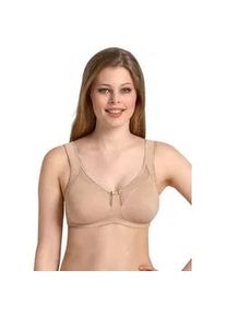 Gemoldeter BH Anita SINCE 1886 "Clara", Damen, Gr. 80, Cup E, beige (sand), Microtouch, Obermaterial: 80% Polyamid, 20% Elasthan, Mesh, Netz, leicht transparent, matt, unifarben, Basic, figurumspielend, BHs, Cup C-G, mit Print, entlastende Komforttr&auml;ger, ohne B&uuml;gel, feminin