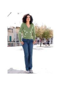 Cardigan Inspirationen, Damen, Gr. 44, gr&uuml;n (eucalyptus, ecru, gemustert), 100% Polyacryl, gemustert, mehrfarbig, Strickjacken