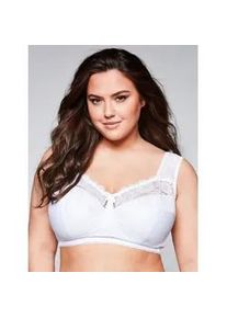 B&uuml;gelloser BH sheego, Damen, Gr. 120, Cup F, wei&szlig;, 83% Polyamid, 17% Elasthan, BHs