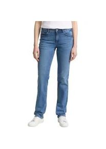 Straight-Jeans Tom Tailor "Alexa Straight", Damen, Gr. 29, L&auml;nge 30, blau (light stone bright blau denim), Denim/Jeans, Obermaterial: 98% Baumwolle, 2% Elasthan. Futter: 65% Baumwolle, 35% Polyester, gerade lang, Jeans Straight-Jeans, in 5-Pocket-Form, Topseller