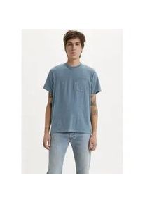 Levi's T-Shirt LEVI'S "CLASSIC POCKET TEE", Herren, Gr. XL, indigo wash heather, Jersey, Obermaterial: 100% Baumwolle, normal, Rundhals, Shirts T-Shirt