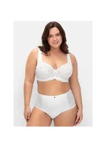 B&uuml;gel-BH sheego, Damen, Gr. 90, Cup G, wei&szlig;, 85% Polyamid, 15% Elasthan, BHs B&uuml;gel-BH