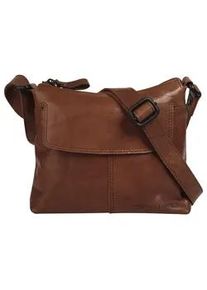 SPIKES & SPARROW Umh&auml;ngetasche SPIKES & SPARROW, Damen, Gr. B/H/T: 22cm x 18cm x 6cm onesize, braun (cognac), Leder, vintage, Taschen Umh&auml;ngetasche, echt Leder