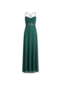 Abendkleid Vera Mont "Damen im Glitzer-Look", Damen, Gr. 34, Normalgr&ouml;&szlig;en, gr&uuml;n, silber, Obermaterial: 100% Polyester; Futter: 100% Polyester, festlich, ausgestellt lang, herzf&ouml;rmiger Ausschnitt, Kleider Abendkleid