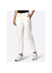 7/8-Hose Heine, Damen, Gr. 46, Normalgr&ouml;&szlig;en, ecru, 48% Baumwolle, 45% Polyester, 7% Elasthan, unifarben, Hosen 7/8-Hose