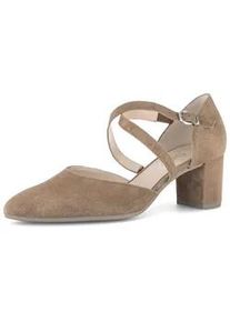 Pumps Gabor "Eleganter Pump", Damen, Gr. 37, braun, Schuhe Pumps