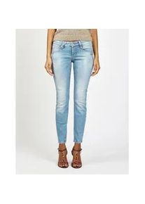 Skinny-fit-Jeans Gang "94NENA", Damen, Gr. 28, N-Gr, light destroy blau, Denim/Jeans, Obermaterial: 90% Baumwolle, 6% Polyester, 4% Elasthan, skinny fit kn&ouml;chellang, Jeans, in modischer Kn&ouml;chell&auml;nge