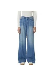 Weite Jeans s.Oliver, Damen, Gr. 36, L&auml;nge 30, mid blau, Denim/Jeans, Obermaterial: 61% Lyocell, 39% Baumwolle, unifarben, weit lang, Jeans, im Five-Pocket Style