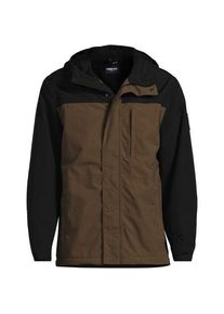 LANDS' END Kapuzenjacke SQUALL, Herren,  Braun, Polyester/Nylon-Mischung, by Lands' End