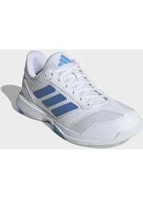 Hallenschuh Adidas PERFORMANCE "LIGRA 8 INDOOR", Herren, Gr. 43, cloud wei&szlig;, ray blau, lucid aquamarine, Synthetik, Textil, Schuhe Hallenschuh, geeignet f&uuml;r jeden Hallensport