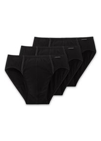 Minislip Schiesser "Essentials", Herren, Gr. 8 (XXL), schwarz (000, schwarz), Single Jersey, Obermaterial: 95% Baumwolle, 5% Elasthan, unifarben, eng, Unterhosen Minislip, mit kleinem Logo am Bund