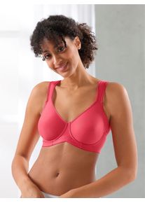 Miss Mary Of Sweden Entlastungs-BH MISS MARY, Damen, Gr. 75, Cup B, rot (hummer), 86% Polyamid, 11% Elasthan, 3% Polyester, BHs Entlastungs-BH