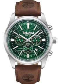 Chronograph Timberland "NORTHBRIDGE", braun (dunkelbraun, gr&uuml;n), Armbanduhren, Herren, Chronograph, Quarzuhr, Armbanduhr, Herrenuhr, Lederarmband, Stoppfunktion, Datum