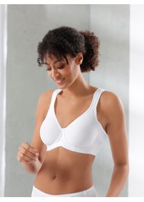 Miss Mary Of Sweden Entlastungs-BH MISS MARY, Damen, Gr. 80, Cup F, wei&szlig;, 86% Polyamid, 11% Elasthan, 3% Polyester, BHs Entlastungs-BH