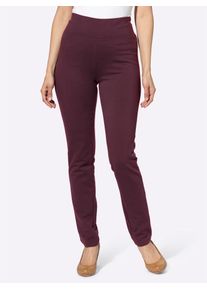 Leggings Classic Basics, Damen, Gr. 54, Normalgr&ouml;&szlig;en, rot (burgund), 49% Baumwolle, 46% Polyester, 5% Elasthan, unifarben, lang, Hosen Leggings